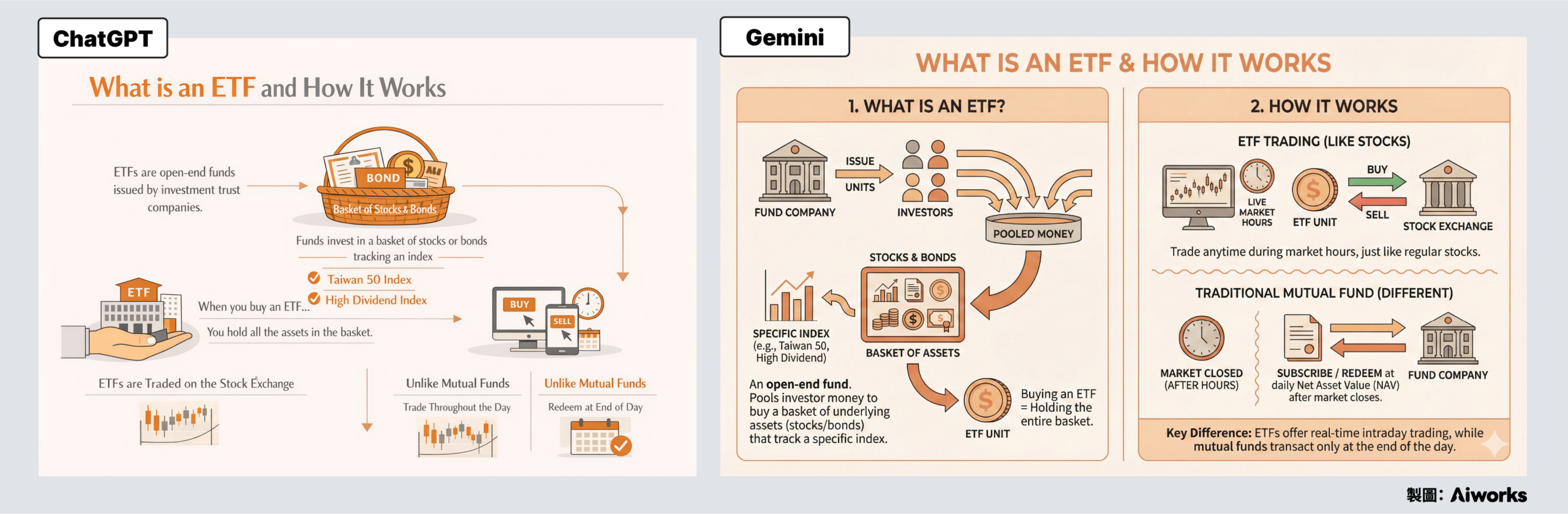 英文資訊圖表生成 生成結果 -Aiworks